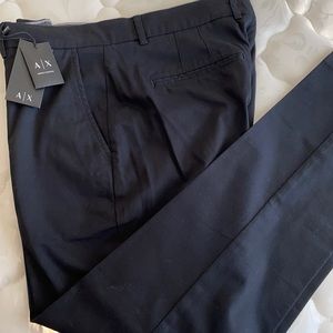 NWT Armani Exchange Men's Straight Leg Dress Pants Charcoal